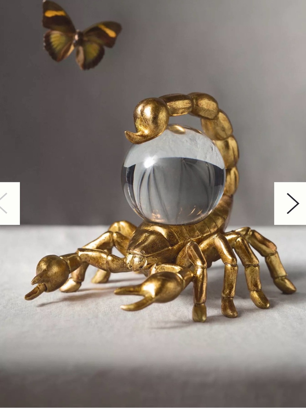 Anthropologie SCORPION Orb Decor